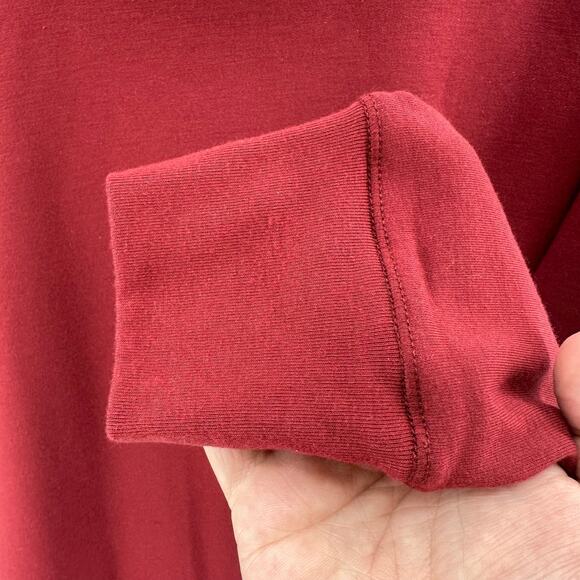 Isabel by Ingrid & Isabel Red Pullover Maternity Sweatshirt Womens S Cowl Neck - Picture 7 of 8